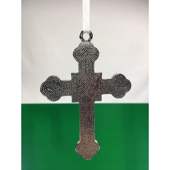Rhinestone Crystal Cross Pendant Hanging Ornament Religious Gift - Picture 8 of 14